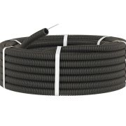 Труба ПВХ гофр. d20 (уп.100м) ДКС черная