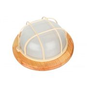 Светильник НБП Camelion 60W E27 IP54 03-60-0012 1301D круг/реш. клен