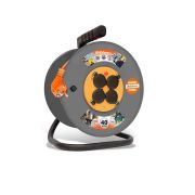 Удлинитель ВЕМ-250 4гн 40м с/з 16А (ПВС 3х1,5) IP44 катушка
