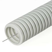 Труба ПВХ гофр. d25 (уп.10м) ИЭК серая