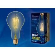 Лампа винтажная лампа накаливания E27 60W A95 ЛОН IL-V-A95-60/GOLDEN LOFT Uniel