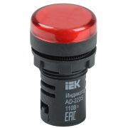 Лампа AD22DS(LED) матрица d=22мм 24В красный