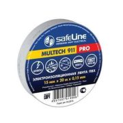 Изолента 15мм/20м Safeline серая