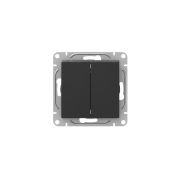 Выключатель 2-кл. СП Эпика механизм черн. EKF UP1-SWB-20