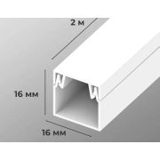 * Кабель-канал 16х16 ПВХ AGIS Profile белый (уп.84м)