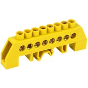 Шина PE «земля» в комб. DIN-изол. «Стойка» ШНИ-8х12-8-КС-Ж ИЭК