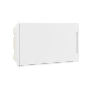 Щиток встраиваемый FRAME 18мод. с бел. дверцей с 2 шинами PEN на 8 и 10 отверст. бел. DKC F18B1WW