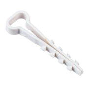 Дюбель-хомут 5х8мм плоск. каб. нейл. белый (25шт/упак) ИЭК
