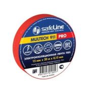 Изолента 15мм/20м Safeline красная