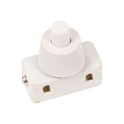 Выкл-кнопка 250V 1A (2c) (ON)-OFF белый (PBS-17А2) REXANT (для настольной лампы)