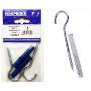 Шуруп-крюк 6*60 с дюбелем (2шт) НАКРЕПКО