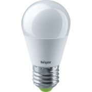 Лампa E27 8,5W 4000K G45 шар Navigator