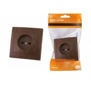 Розетка СУ 1-м б/з 10А ТДМ Таймыр бук