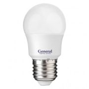 Лампa E27 15W 4500K G45 шар General