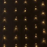 Гирлянда-занавес 320LED 3*2,5м прозр. провод 2,5м теплый свет IP20 Funray