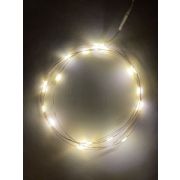 Гирлянда-нить ЭРА Роса 20LED (микро) тепл. свет 2м IP20 (3xАА н/к)