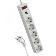 Фильтр сетевой Космос 5гн 3м (ПВС 3*0,75)+2 USB 2.1А белый
