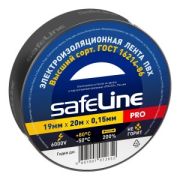 Изолента 19мм/20м Safeline черная