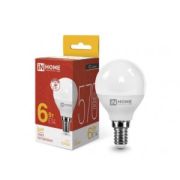 Лампa E14 6W 3000K G45 шар ASD/InHome