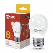 Лампa E27 8W 3000K G45 шар ASD/InHome