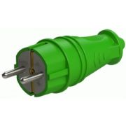 Вилка NE-AD прямая каучук 16А IP44 (4501) зеленая
