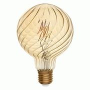 Лампа филамент E27 8W 2700K G125S золотая LOFT волна General