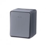 Выключатель ОУ 1-кл ATLAS Profi54 IP54 10 с инд. АХ антрацит
