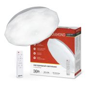 Светильник ASD/InHome 36W 4000К IP40 круг 380х55мм ДАЙМОНД