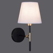 Бра ILLUMICO 40W Е14 черный/текстиль IL0185-1WSQ-24 BK AB CASTOR
