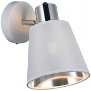 Бра ILLUMICO 40W Е14 белый/хром IL6116-1WOU-79 WH CR Abelie