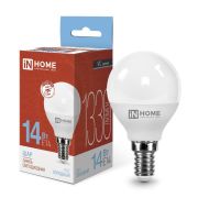 Лампa E14 14W 6500K G45 шар ASD/InHome