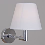 Бра ILLUMICO 40W Е14 белый/текстиль IL0500-1W-79 CR