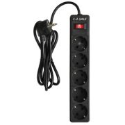 Фильтр сетевой 1-2.SALE 5гн 3м 10А (ПВС 3*0,75) черный