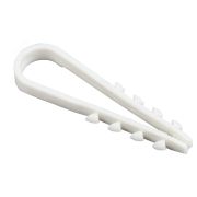 Дюбель-хомут 5х10 круглый белый (уп.100шт)