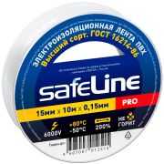 Изолента 15мм/10м Safeline белая