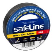 Изолента 15мм/10м Safeline черная