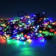 Гирлянда-нить 100LED RGBW 6м, 8 реж.,зелен.провод с вилкой 220V IP20 N2GM06ELC