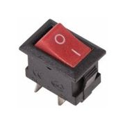 Выкл-кнопка 250V 3A (2c) ON-OFF красная Micro Арт.36-2011 (RWB-101) REXANT