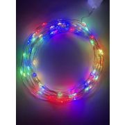 Гирлянда-нить ЭРА Роса 100LED (микро) разноцв. 10м. IP20