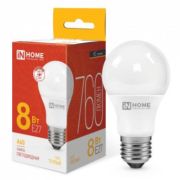 Лампа E27 8W 3000K A60 ASD/InHome