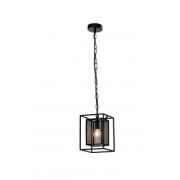 Люстра подвес Rivoli 5023-211 Michaela 1хE27 40W, черный, лофт - кантри 150х150х800 7042