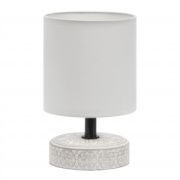 Светильник настольный Rivoli Eleanor 7070-501 1хЕ14 керамика 130х130х200 бежевый, белый 57269